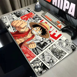 Tapis de souris en caoutchouc naturel, accessoires pour joueurs, tapis de clavier en une seule pièce, tapis de bureau pour ordinateur, tapis de souris Anime tendance, décoration de bureau pour jeux