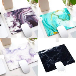 Tapis de souris à motif tourbillon d'encre marbrée, base en caoutchouc antidérapante, tapis de bureau imperméable, tapis de souris pour jeux, ordinateur, bureau