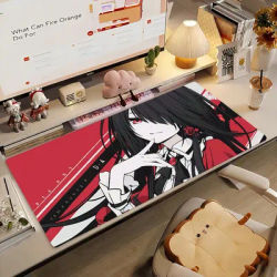 Tapis de souris Anime T-Tokisaki K-Kurumi, tapis d'ordinateur antidérapant en caoutchouc pour Gamer, tapis de bureau décoratif pour ordinateur portable, grand format