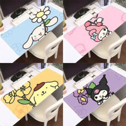 Tapis de souris Kawaii C-Cinnamoroll K-Kuromi M-My M-Melody Premium avec bord verrouillable, tapis de souris ultra-rapide, surface ultra-fine, tapis de bureau
