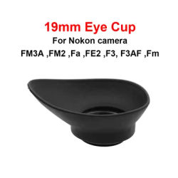 Coupe oculaire en caoutchouc pour appareil photo Nikon, accessoires pour appareil photo FM, FM3A, FM2, FA, FE2, F3, F3tains, 19mm