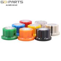 Ensemble de boutons de pointeur en plastique pour guitare, pédale d'effet d'ampli, boîte, Overdrive DJ, Radio, haut-parleur, armoire, 1/4 pouces, 6.4mm, 10 pièces