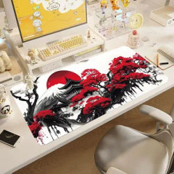 Souris et tapis tapis de bureau tapis de chambre de bureau anti-dérapant ordinateur portable bureau lune ordinateur paysage tapis de souris