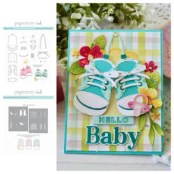 2025 New Metal Cutting Dies Stencils Set DIY Scrapbooking Diary Baby Steps Stencils Template Making Greeting Cards Decor Molds