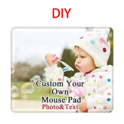 Tapis de Souris Personnalisé avec Photo DIY, Petit Tapis de Souris, Tapis de Souris pour Ordinateur de Bureau, Tapis de Souris Antidérapant, Tapis de Clavier, Tapis de Bureau