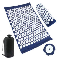 Tapis de massage et coussin d'acupression pour soulager la douleur et le stress, tapis à picots pour le dos et le corps, ensemble tapis et oreiller d'acupuncture