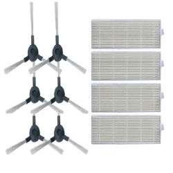 Robot Vacuum Cleaner Side Brushes Filters for Blaupunkt Bluebot BPK-VCBB1XPW+ Vacuum Cleaner Accessories Parts Replacement Kit