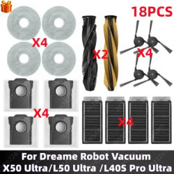 Accessories Replacement Parts Compatible with Dreame X50 Ultra/ L50 Ultra/ L40s Pro Ultra / Mova V50 Ultra Robot Vacuum Cleaner