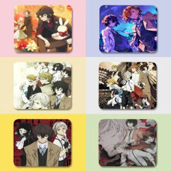 Tapis de souris pour petit bureau, accessoires informatiques, en caoutchouc antidérapant lavable avec précision, Anime Mystery B-Bungo Stray Dogs