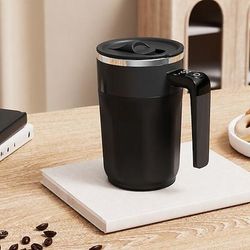 Tazza da caffè automescolante con display della temperatura, tazza automatica ricaricabile con coperchio, tazza elettrica automescolante per caffè, tè, latte e bevande calde.