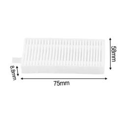 For ILIFE A30s Robot Vacuum HEPA Filter Replacement 4/10 Units 75x58x8.8mm White for Consistent Cleaning Performance