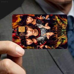 Autocollant de protection pour cartes bancaires, de crédit et de bus, motif groupe japonais B-BABYMETAL, 100% tendance, en vente flash