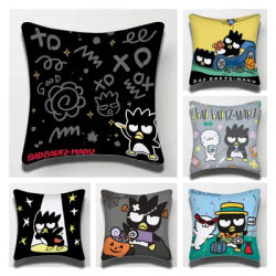 Sanrio BadBadtz-maru Anime Personalized Pillow Cover Kids Bedroom Wild Party Decor Pillowcase kid Birthday shower Gift