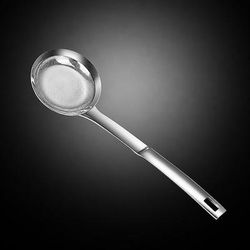 cucchiaio filtro sus304 in acciaio inox, schiumarola a rete fine, colino per alimenti con manico, schiumarola da cucina, colino per olio