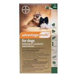 Advantage Multi for Small Dogs 3-9 Lbs (Green) 6 Doses