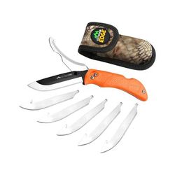 Outdoor Edge Razor-Pro Folding Hunting 3.5" Drop Point 420 Stainless Steel Blade Kraton Handle SKU - 236407