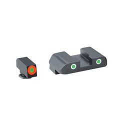 AmeriGlo Tritium Front Tritium Rear For Glock 17 ProGlo Front Orange with Pro Rear