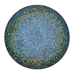 KNF Belize Mosaic Table Collection - Round Bistro Table, Black, 36" dia. - Frontgate