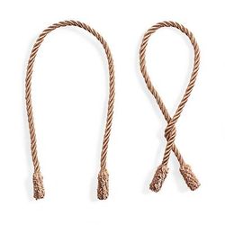 Christmas Decorative Garland Ties, Set Of Six - Gold - Grandin Road