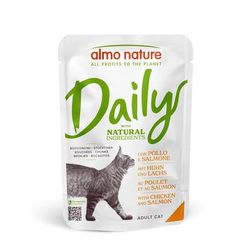 24x70g Chicken & Salmon Pouches Almo Nature Daily Cat Food
