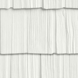 The Foundry 7 Inch Staggered Shake Siding (1 Square) 123 Snow
