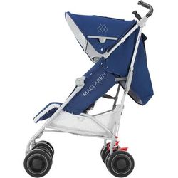 Maclaren 2016/2017 Techno XT Stroller - Medieval Blue/Silver (+ Seat Liner in Fried Eggs)