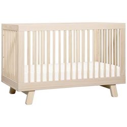 Babyletto Hudson 3-in-1 Convertible Crib with Toddler Bed Conversion Kit - Washed Natural