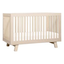 Babyletto Hudson 3-in-1 Convertible Crib with Toddler Bed Conversion Kit - Washed Natural