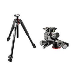 Manfrotto MT055XPRO3 Aluminum Tripod with XPRO Geared 3-Way Pan/Tilt Head Kit MT055XPRO3