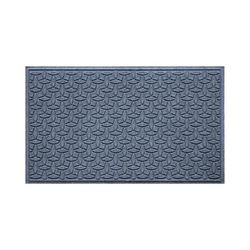 Water & Dirt Shield Ellipse Commercial Grade Door Mat - Bluestone, Large (35" x 85") - Frontgate