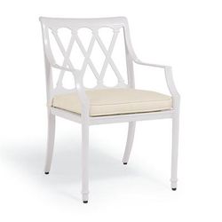 Grayson Dining Chair Cushion - Resort Stripe Garnet - Frontgate