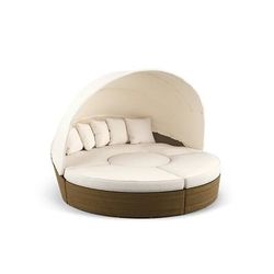 Baleares Daybed Replacement Cushions - Standard, Rain Sand - Frontgate