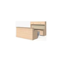 Wrap-Around Custom Reception Desk - Right Bridge, 84" x 111"
