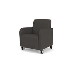 Siena Guest Chair w/ Casters in Upgrade Fabric or Healthcare Vinyl