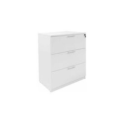 White 3-Drawer Lateral File