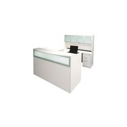 White U-Shaped Reception Desk