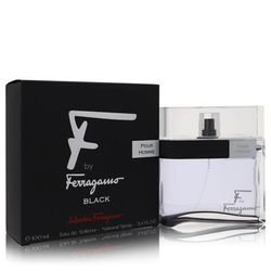 F Black For Men By Salvatore Ferragamo Eau De Toilette Spray 3.4 Oz