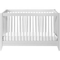 Babyletto Sprout 4-in-1 Convertible Crib with Toddler Bed Conversion Kit in Light Grey