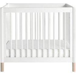 BabyLetto Gelato 2-in-1 Mini Crib - White/Natural