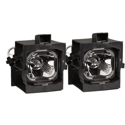 Jaspertronics™ OEM Lamp & Housing TwinPack for the Barco iCon H250 Projector with Philips bulb inside - 240 Day Warranty