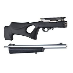 Hogue Ruger 10/22 Takedown Thumbhole Rubber OverMold Stock w/ .920in. Diameter Barrel Channel Black 21070
