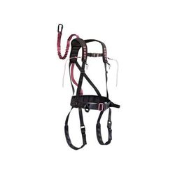 Muddy Safeguard Harness includes Lineman's Belt Tree Strap Suspension Releif Strap Caribiner Black/Pink S/M MSH405-SM