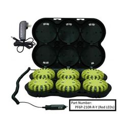 Powerflare 6-Pack Rechargeable PowerFlare System Magnetic Infrared Tan Shell PF6P-210RM-I-T