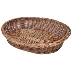 vidaXL Willow Dog Basket/Pet Bed Natural 90 cm