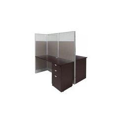 60"W x 49"D x 67"H Value Series Double Add-On Cubicle
