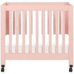 Babyletto Origami Mini Crib - Petal Pink
