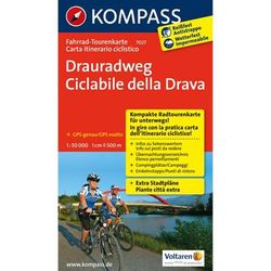 Kompass Carta N.7027: Ciclabile della Drava 1:50.000