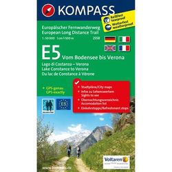 Kompass Carta Nr. 2558 E5 - Vom Bodensee bis Verona