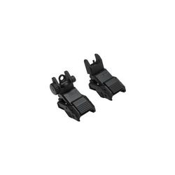 VISM Pro Series Top Mounted Deployable Front and Rear Sight Black VMARFLC