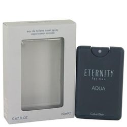 Eternity Aqua For Men By Calvin Klein Mini Edt Spray 0.67 Oz